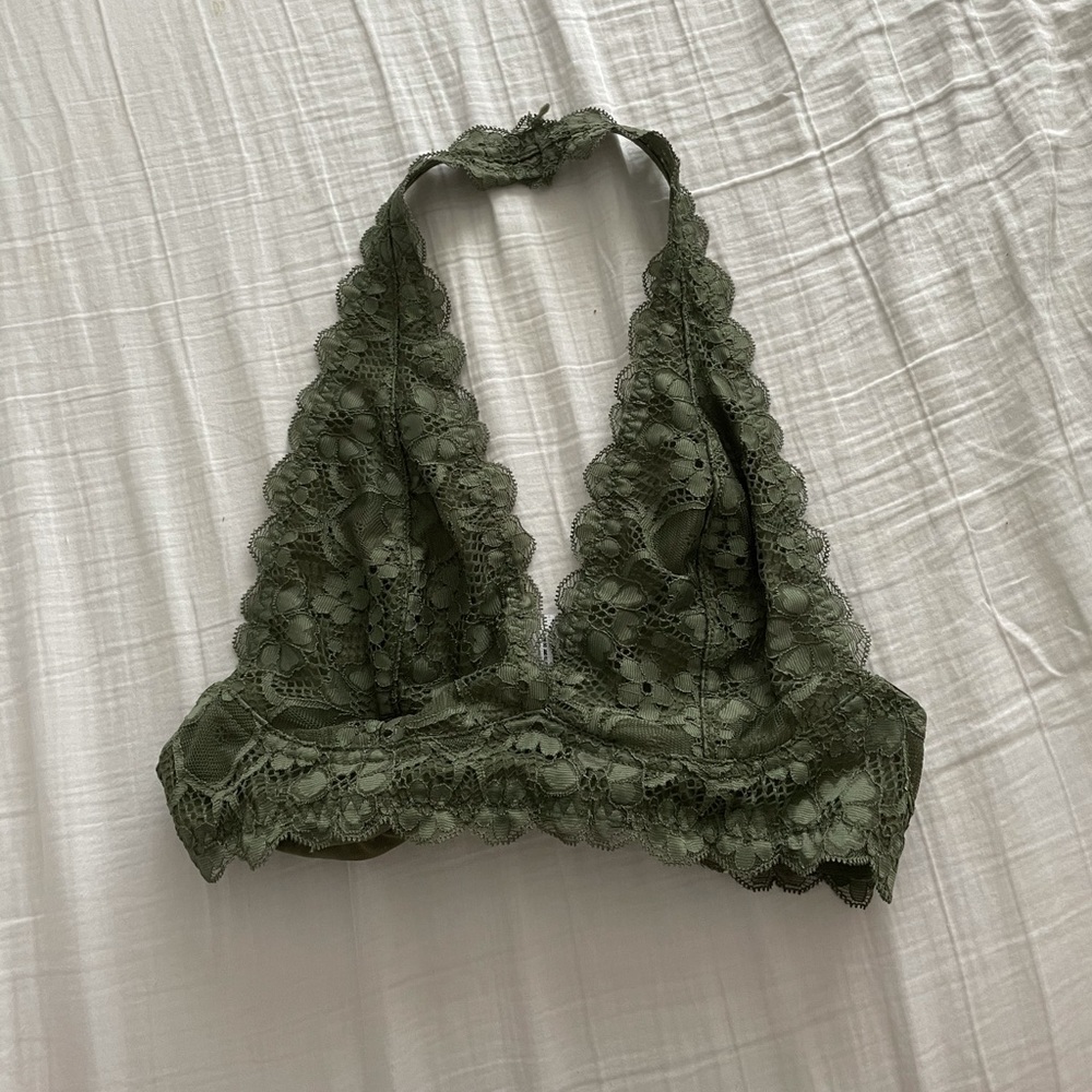 free people green bralette